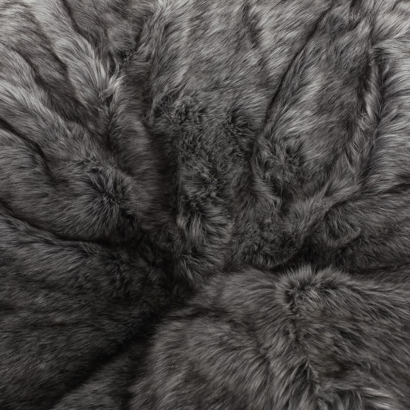 Schley Modern Glam 5 Foot Short Faux Fur Bean Bag by Christopher Knight Home