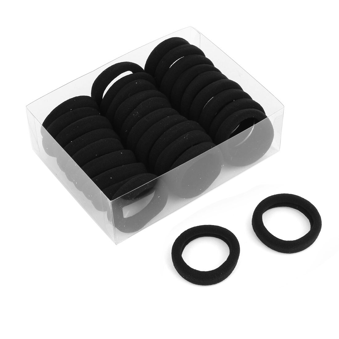 Shop Unique Bargains 30 Pcs Stretch Bands Ponytail Holder Hair