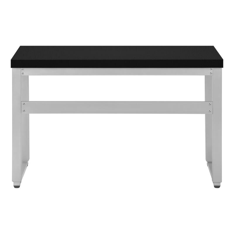 Computer Desk, Home Office, Standing, Adjustable, 48"l, Work, Laptop, Black Laminate, Grey Metal, Contemporary, Modern
