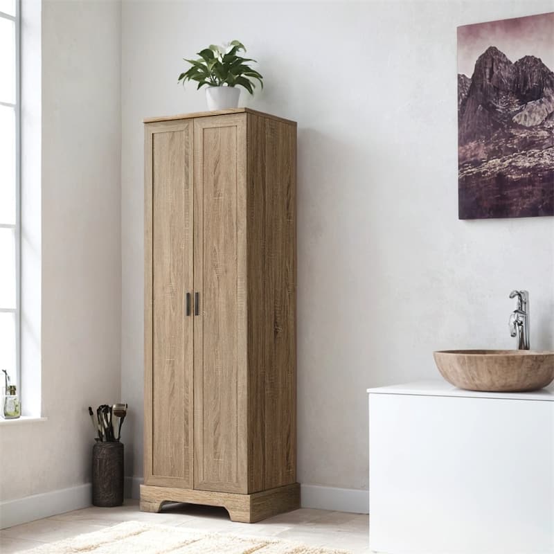 Storage Cabinet with Two Doors for Bathroom,Office,Adjustable Shelf