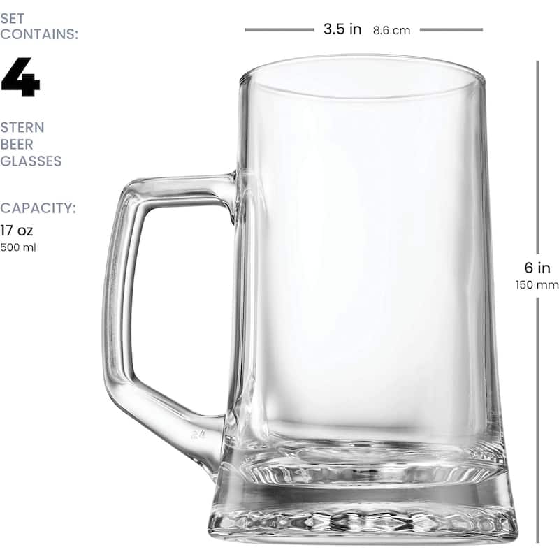 Bormioli Rocco 17 oz Stern Beer Mug