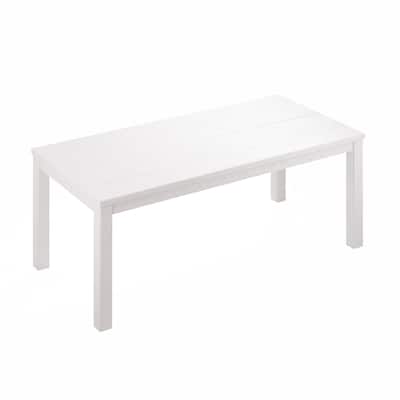 63 Inches Solid Wood Dining Table for 6, Small Kitchen Table, Dinner Table, Breakfast Table