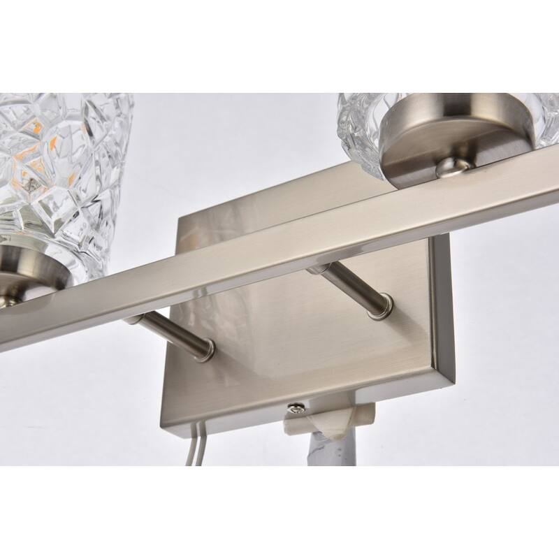 Cara 4 Light Bath Sconce with Clear Shade