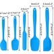 preview thumbnail 12 of 11, 5pcs Silicone Spatula Set Heat Resistant Non Stick Spatula Blue