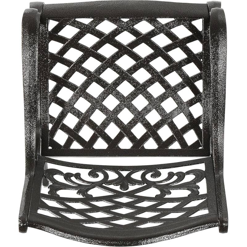 Roomfitters Outdoor Metal Patio Dining Set 7-Piece with Rectangular Table and Weather-Resistant Chairs