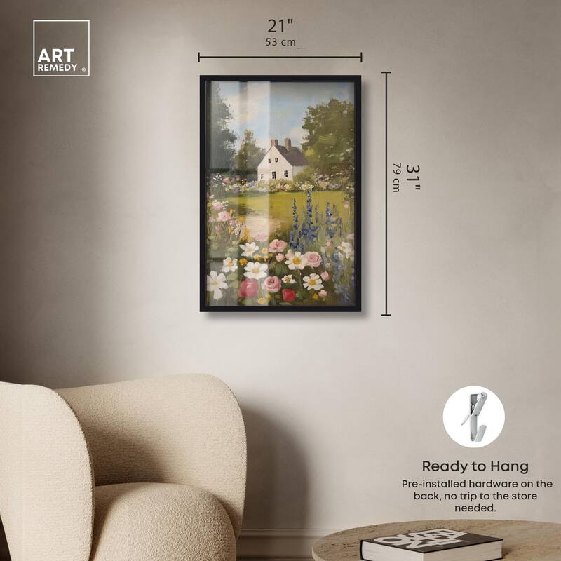 Floral Farmhouse I Shadowbox by Art Remedy