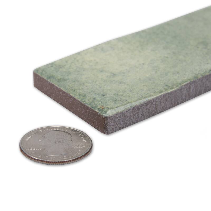 Merola Tile Scottsdale Aquamarine 1-7/8" x 17-3/4" Porcelain Floor and Wall Tile