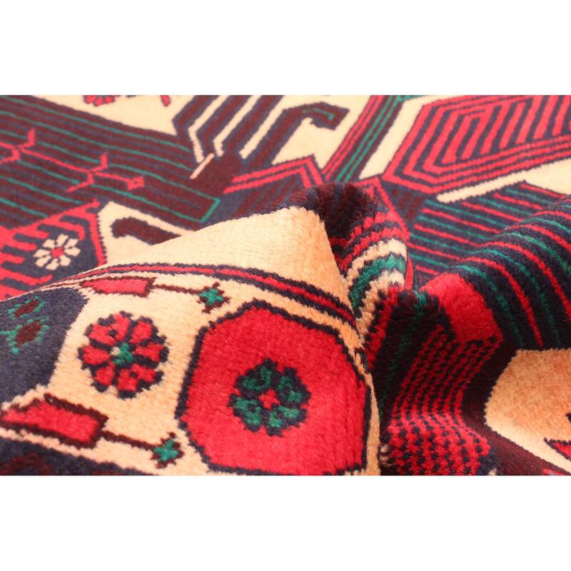 ECARPETGALLERY Hand-knotted Teimani Light Orange Wool Rug - 2'10 x 4'10