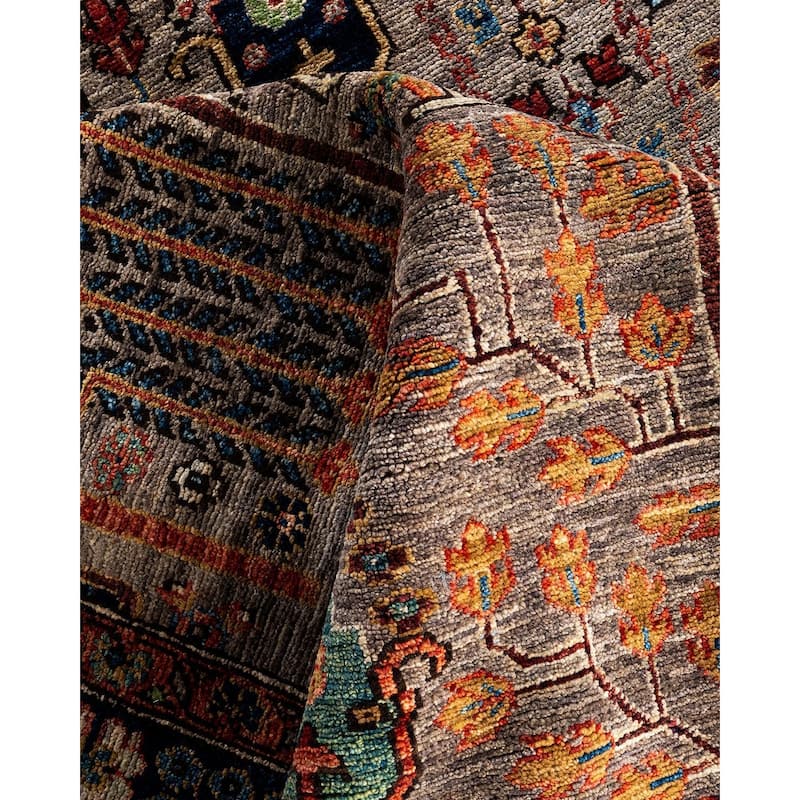 Serapi One-of-a-Kind Hand-Knotted Area Rug - Brown, 8' 2" x 9' 9" - 8' 2" x 9' 9"