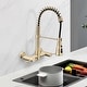 preview thumbnail 5 of 27, Dornberg Wall Mounted Pull Down Bridge Kitchen Faucet