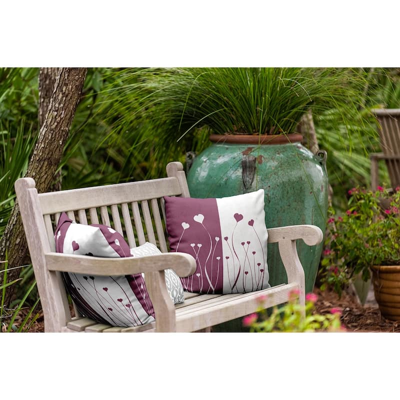 Growing Love Valentines Day Decorative Throw Pillow
