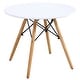 preview thumbnail 2 of 3, 3 Piece Kids Modern Round Table Chair Set - 23.5" x 23.5" x 20" (L x W x H)