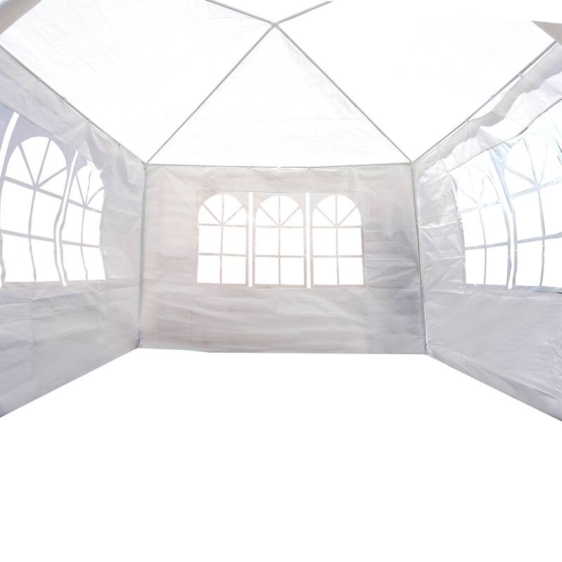 10'x10' Party Tent Outdoor Heavy Duty Gazebo Wedding Canopy + 4 Removable Walls
