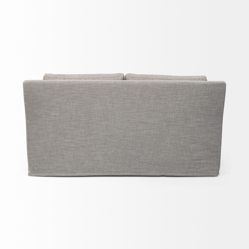 Denly I Beige Slipcover Two Seater Sofa