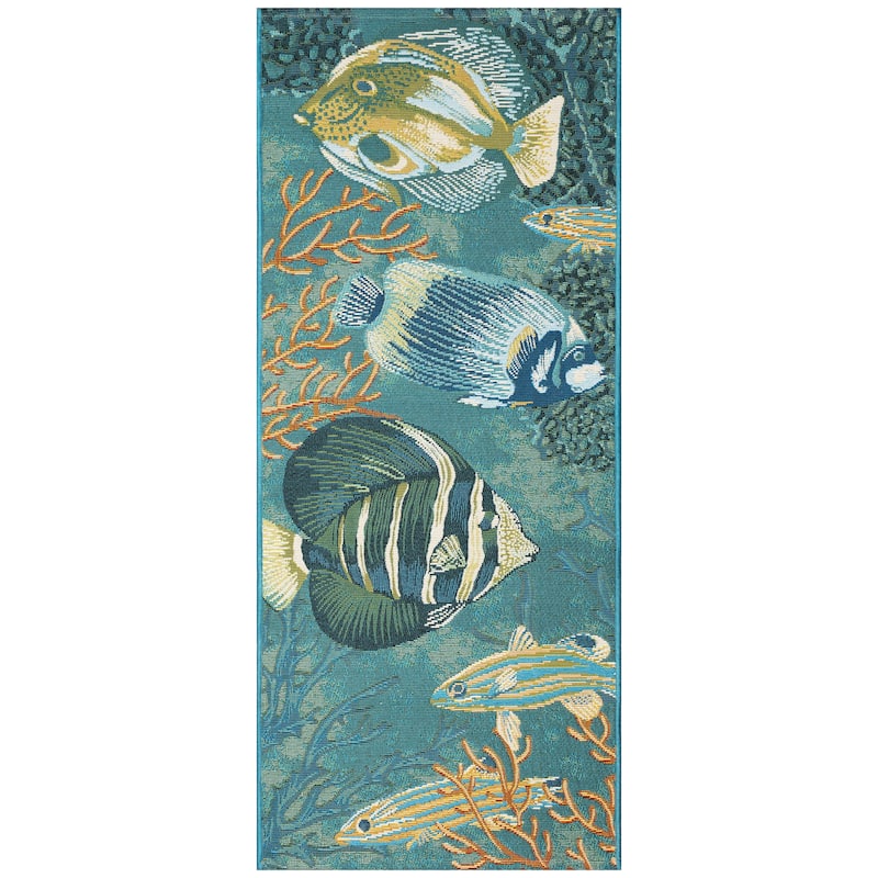 Liora Manne Esencia Fish Indoor/Outdoor Mat