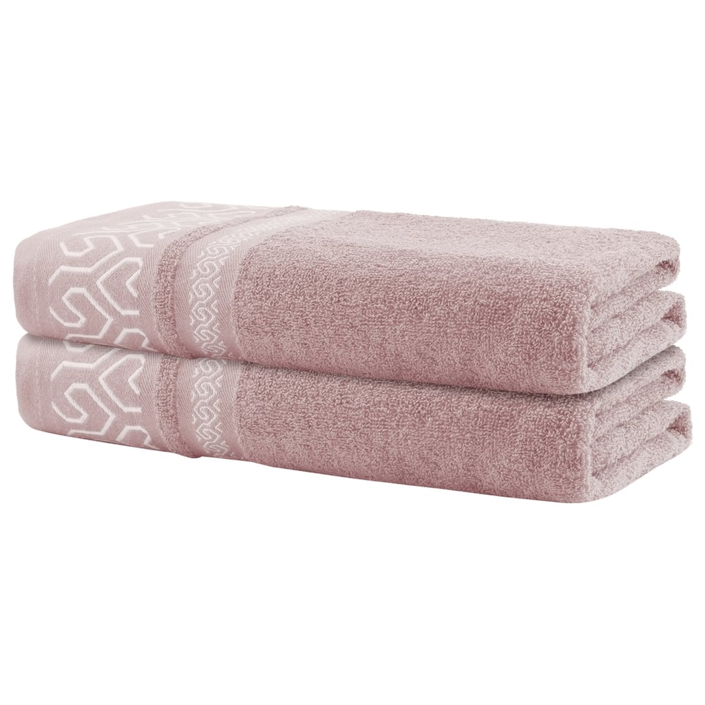 Cotton Bath Towels Set of 2, Soft, Absorbent, Quick Dry, Durable Bathroom Towels for Gym, SPA, Yoga 28" x 56"