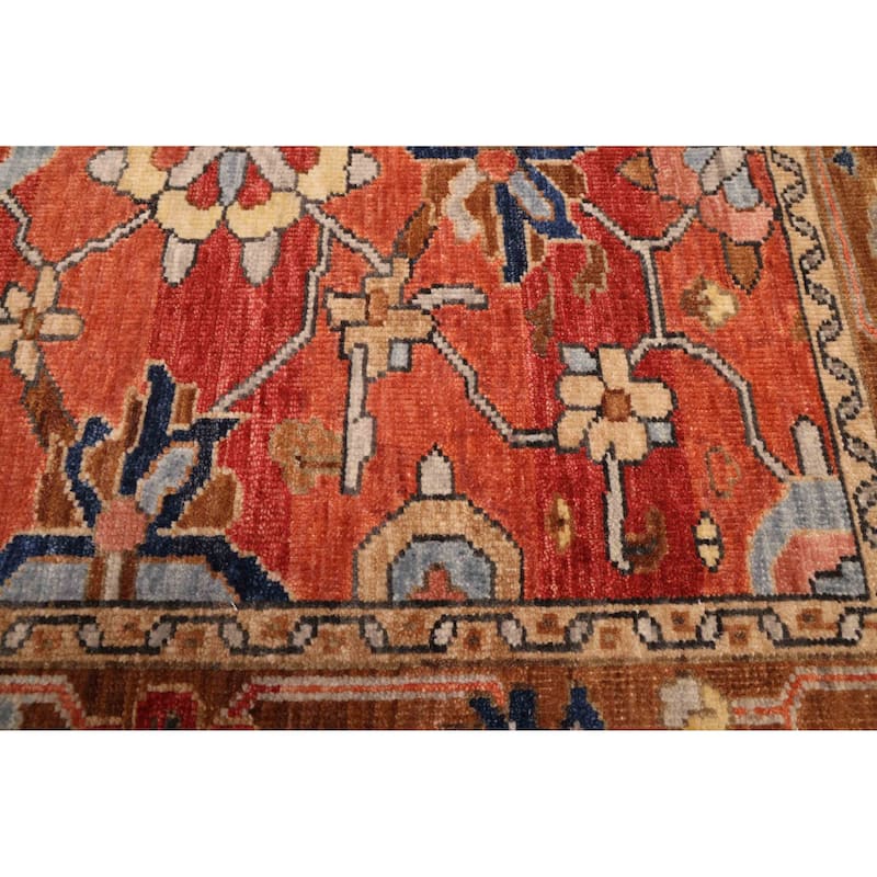 ECARPETGALLERY Hand-knotted Jules Sultane Dark Copper Wool Rug - 4'2 x 5'11