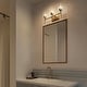 preview thumbnail 10 of 16, Mirha Mid-Century Modern Industrial Dimmable Glass Wall Sconce Bathroom Vanity Lights Foyer Powder room Hallway