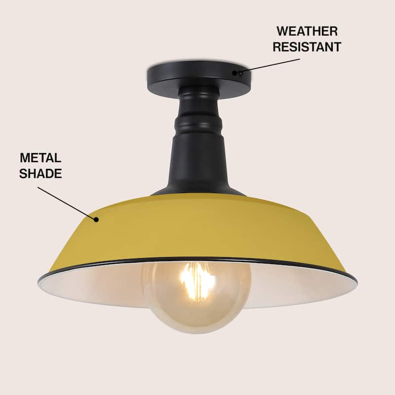 Cassidy 14" LED Semi-Flush Mount, by JONATHAN Y