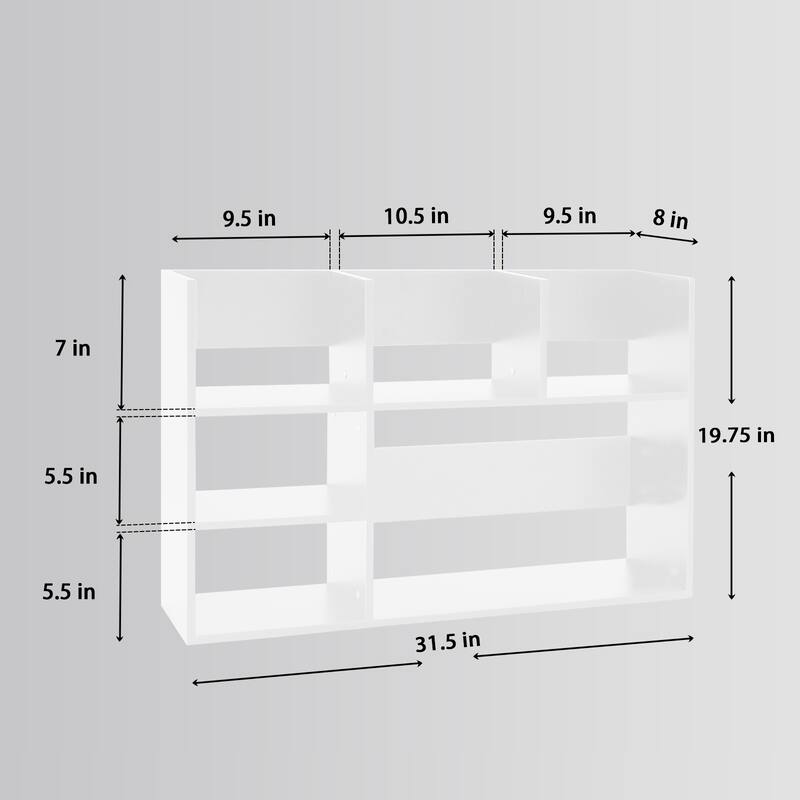 Multi-Unit Desk Organizer Storage Rack Book Shelf for Office Home and Bathroom