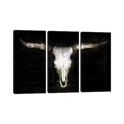 iCanvas "Cow Skull" by PHBurchett 3-Piece Canvas Wall Art Set
