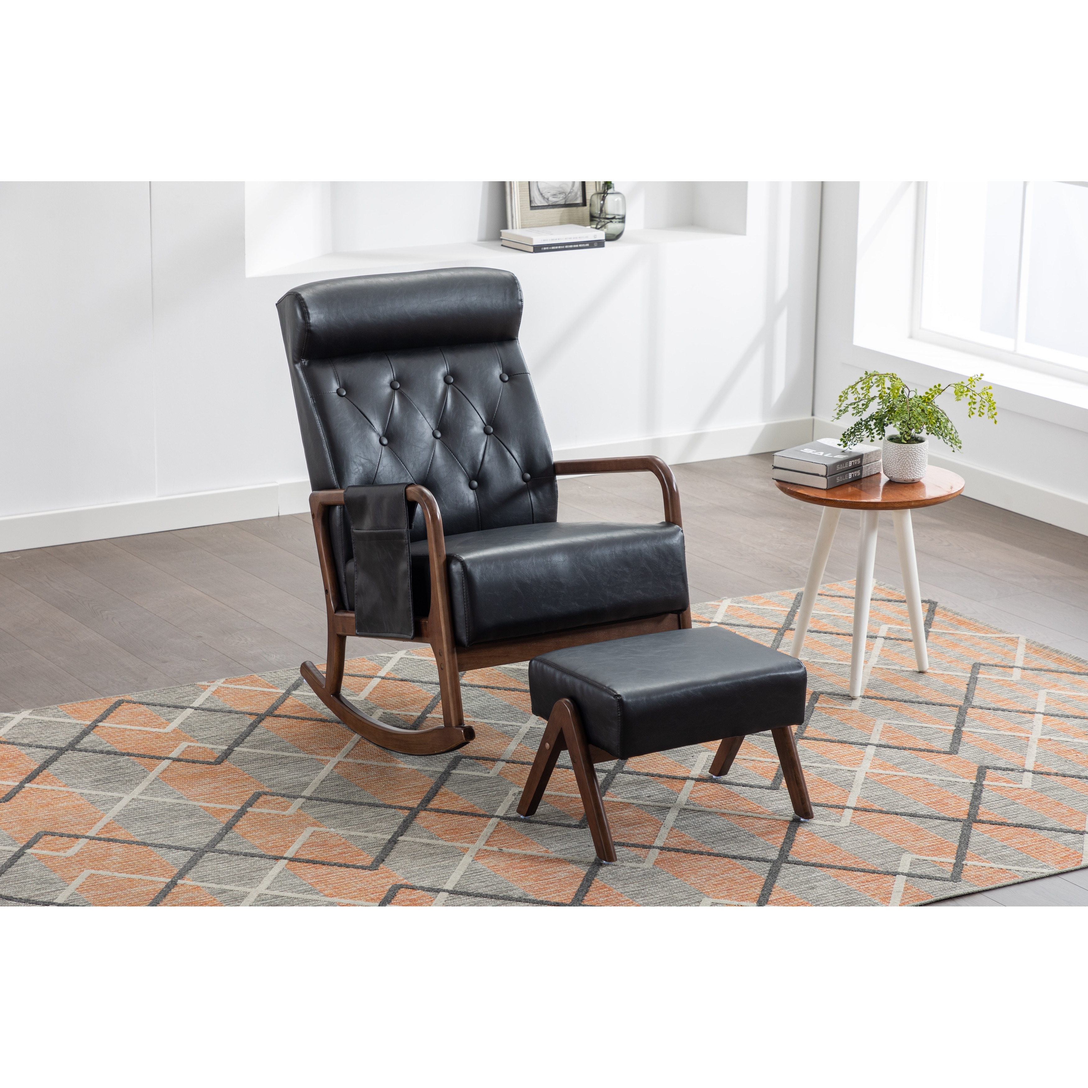 Glider Rocking Chair with Ottoman High Backrest Comfort Bed Bath Beyond 41794042