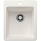 preview thumbnail 12 of 14, Blanco 443237 Liven 16-3/4" Drop-In/Undermount Single Basin SILGRANIT White