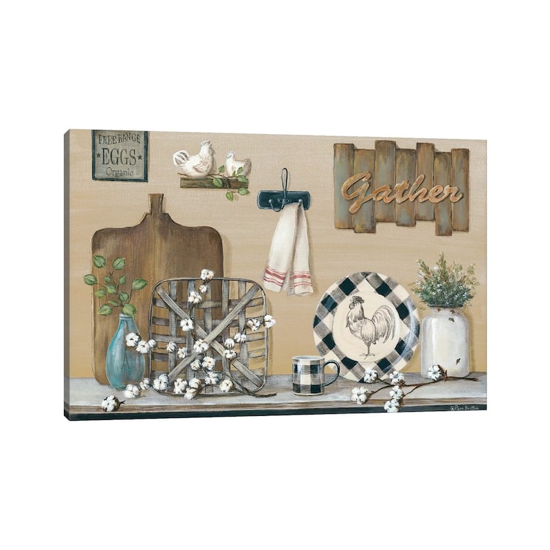 iCanvas "Farmhouse Kitchen" by Pam Britton Canvas Print