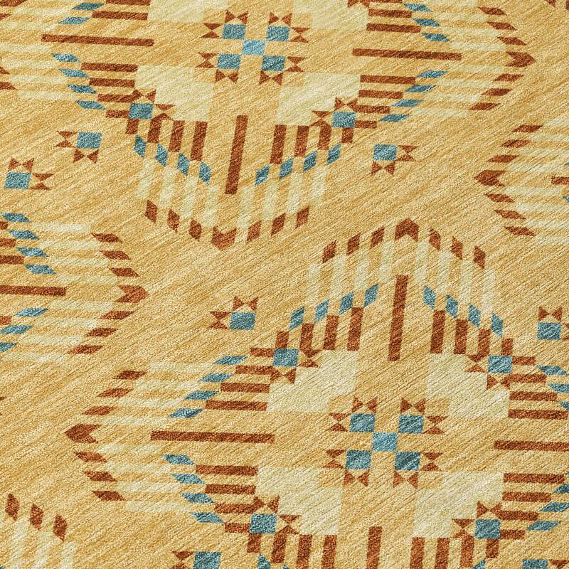 Machine Washable Indoor/ Outdoor Modern Frontenac Chantille Rug