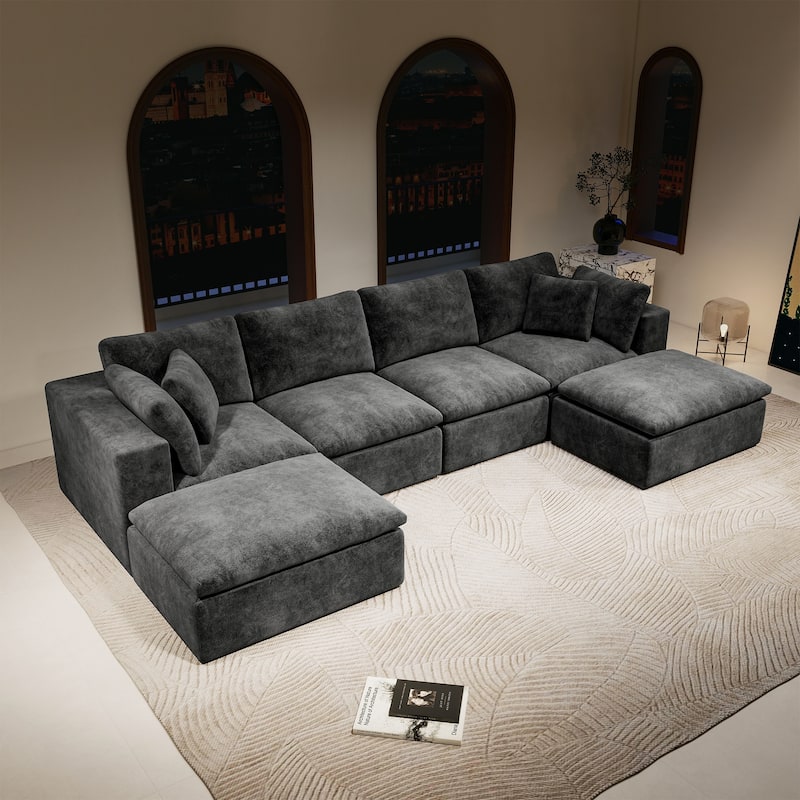 Modular Sectional Sofa Seat,Upholstered Compressed Couch