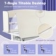 preview thumbnail 28 of 29, Costway Kids Study Desk with 7-Level Tiltable Desktop Adjustable - See Details