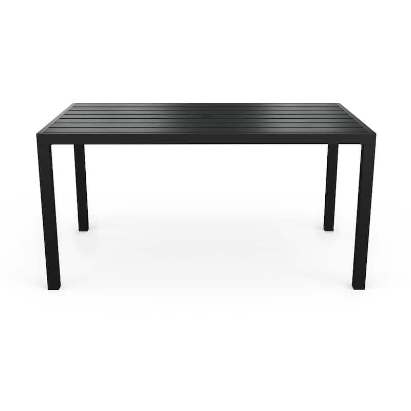 Martha Stewart 60" All-Weather Steel Frame Outdoor Patio Table - 35.25"W x 60.25"D x 30"H