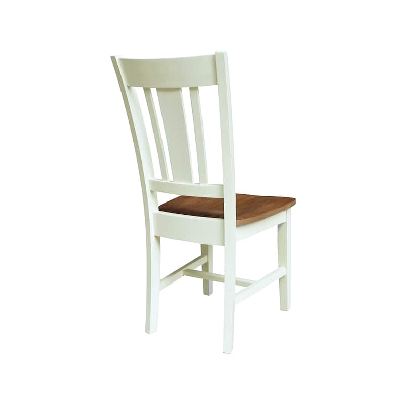 International Concepts Solid Wood San Remo Splatback Chairs - Set of 2