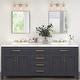 preview thumbnail 2 of 24, Modern 4/3/2-Light Farmhouse Linear Bathroom Vanity Lights Dimmable Wall Sconces with Clear Glass Shade
