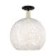 Option Black Antique Brass / White Mouchette