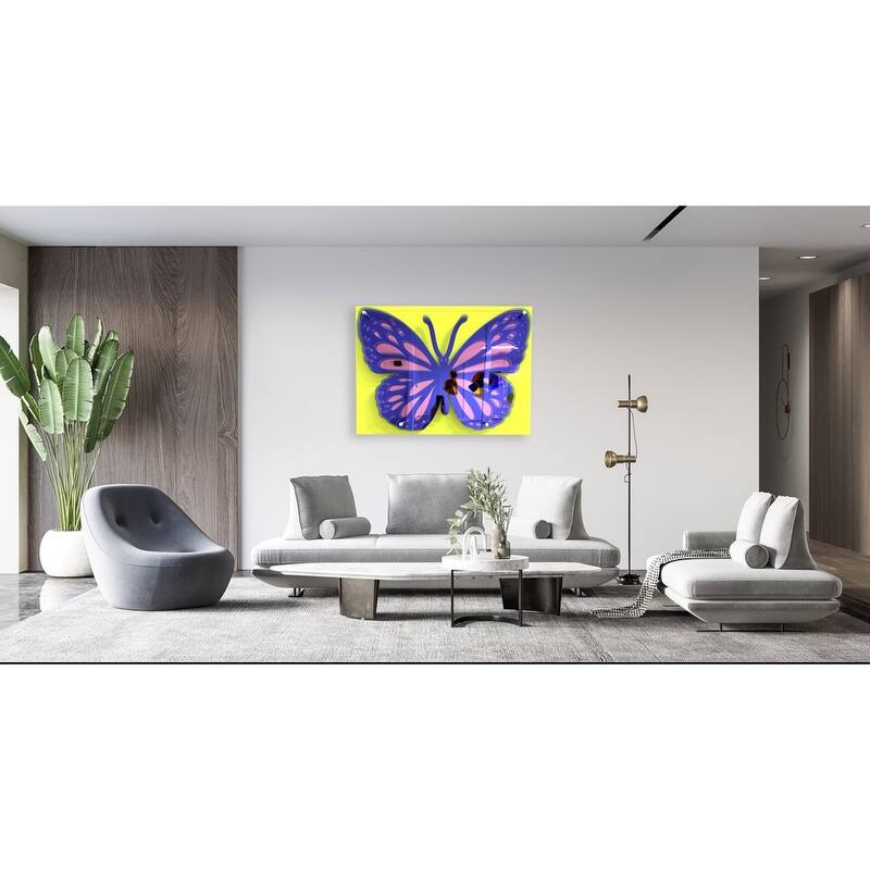 Large Butterfly Art/Pop Art/Acrylic Butterfly/ Wall Sculpture / Mirror