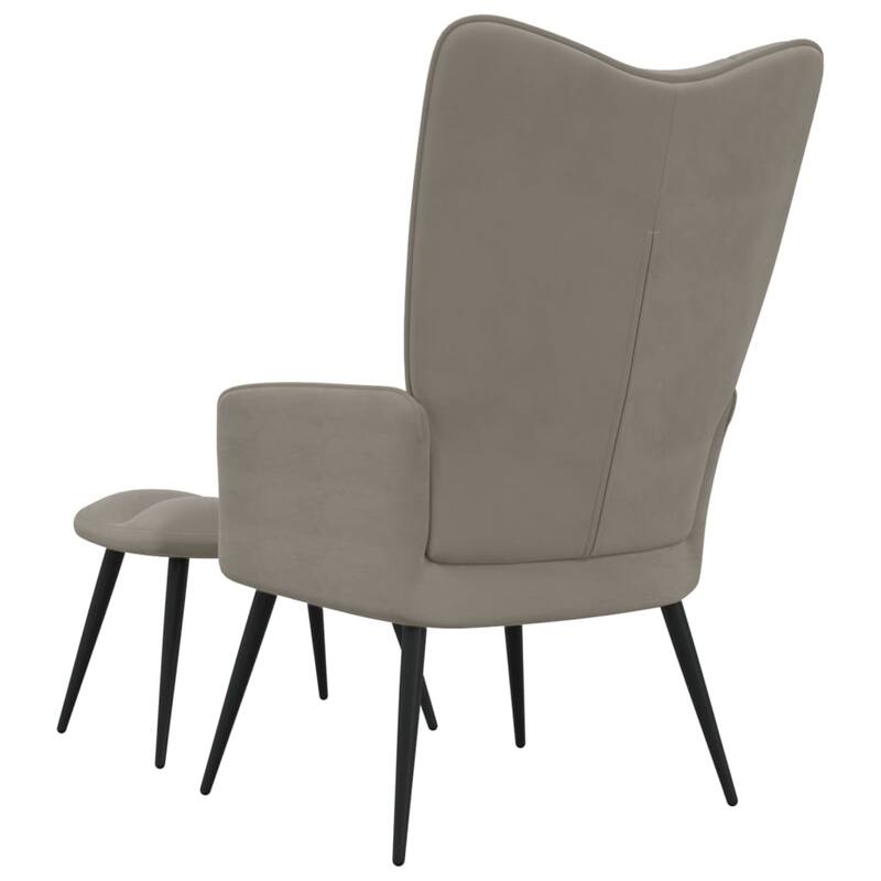 vidaXL Relaxing Chair multi colors Velvet