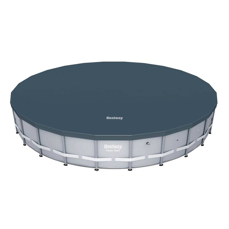 Bestway 18' Round PVC Pool Debris Cover for Steel ProTM Frame Pools (2 Pack) - 24.1