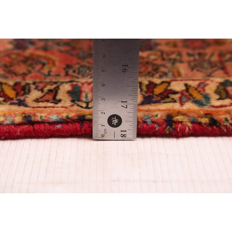 ECARPETGALLERY Hand-knotted Kayseri Vintage Red Wool Rug - 3'7 x 10'0