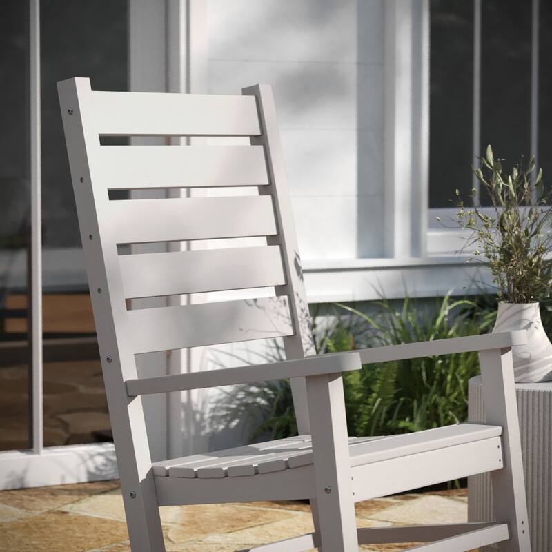 Classic Outdoor All-Weather HDPE Rocking Chair