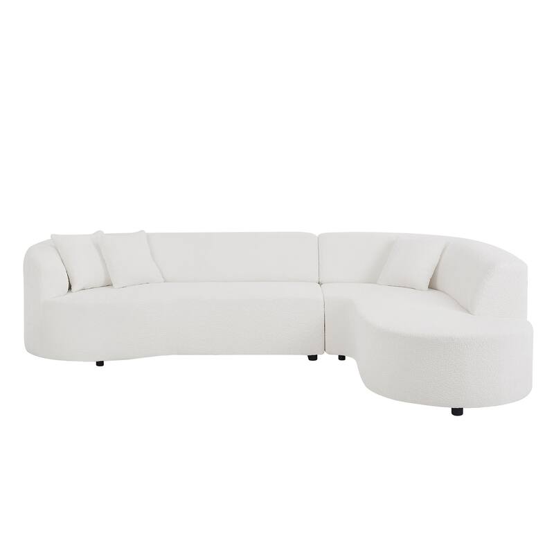 Convertible Modular Sectional Sofa with Right Chaises