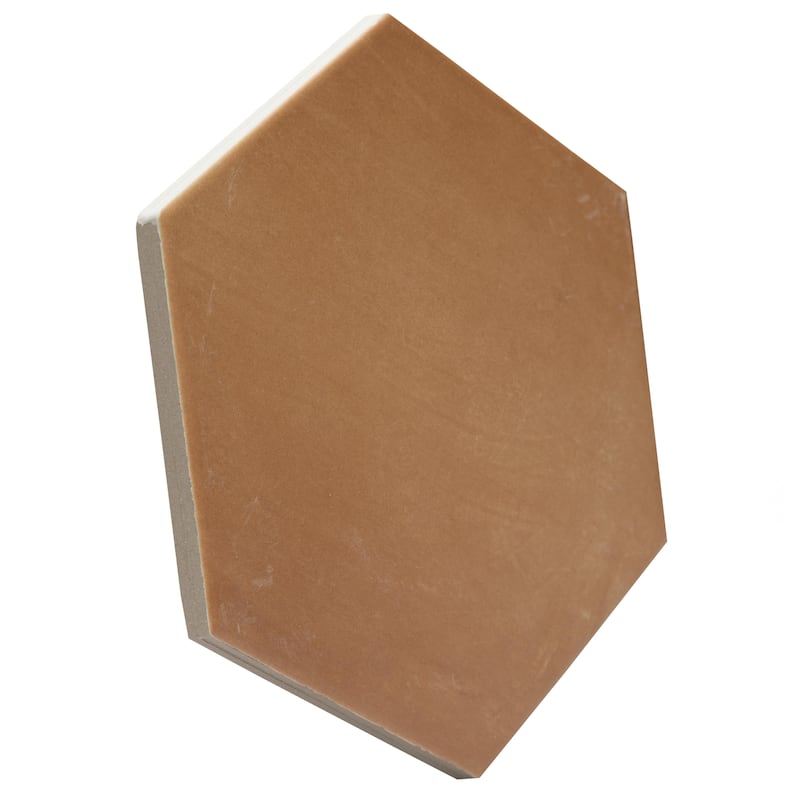 Merola Tile Sentier Hex des Ocres 5-1/2" x 6-1/4" Porcelain Floor and Wall Tile