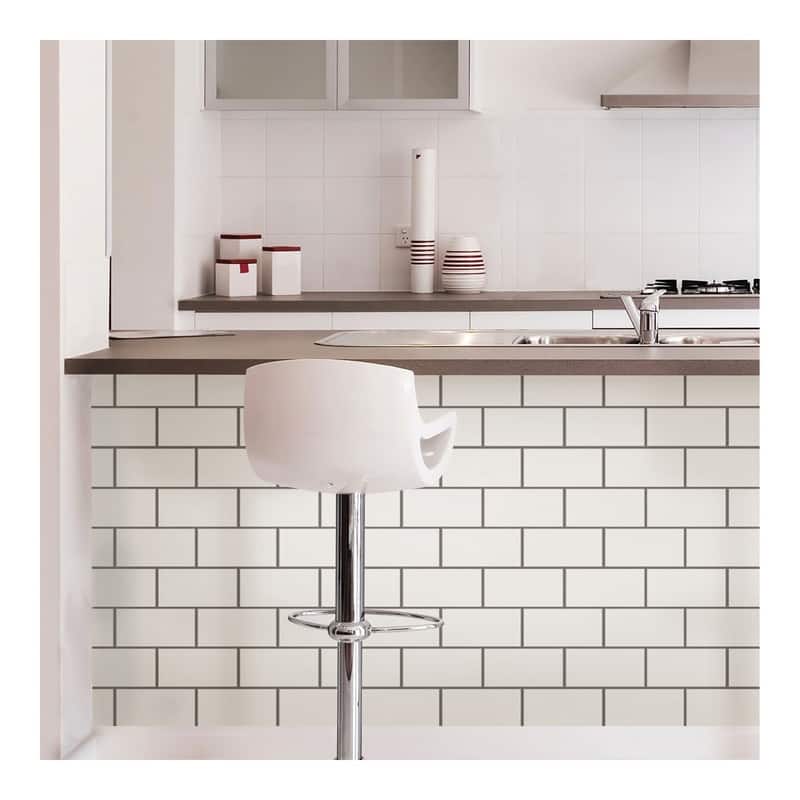 InHome Subway Tile Peel & Stick Backsplash Tiles
