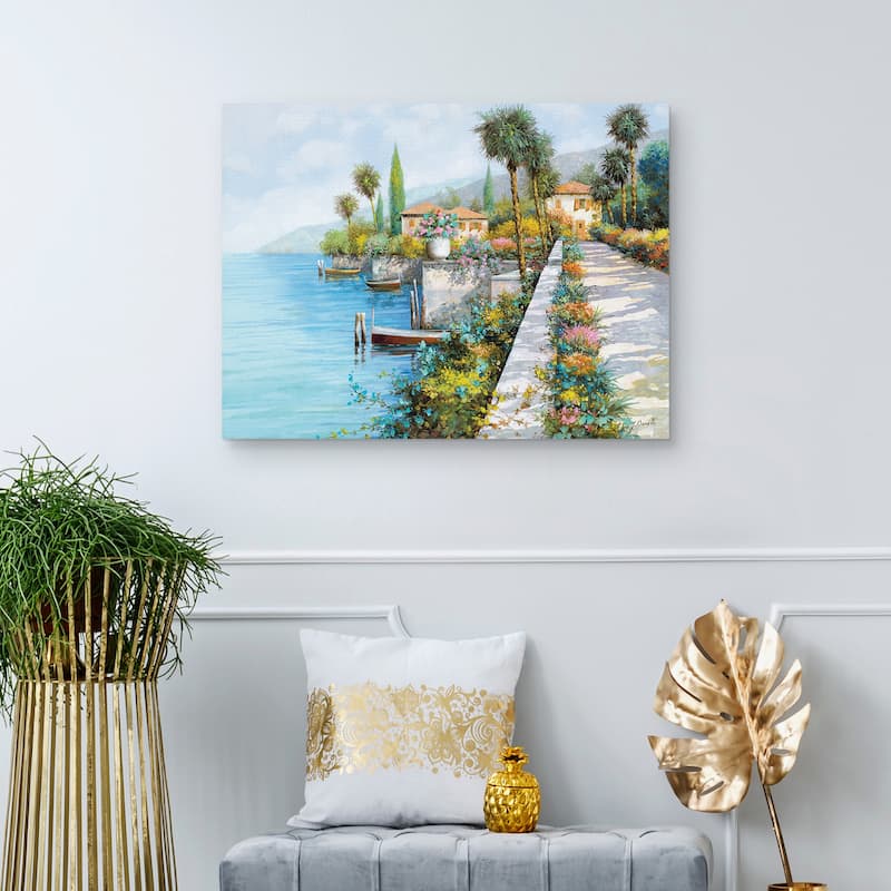 Lungo Lago by Guido Borelli Canvas Art Print