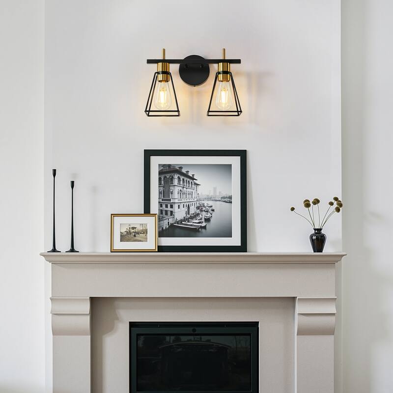 2&3 - Light Dimmable Modern Bathroom Vanity Light with Metal Frame