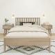preview thumbnail 12 of 24, Max and Lily Scandinavian Full-Size Bed with Slatted Headboard
