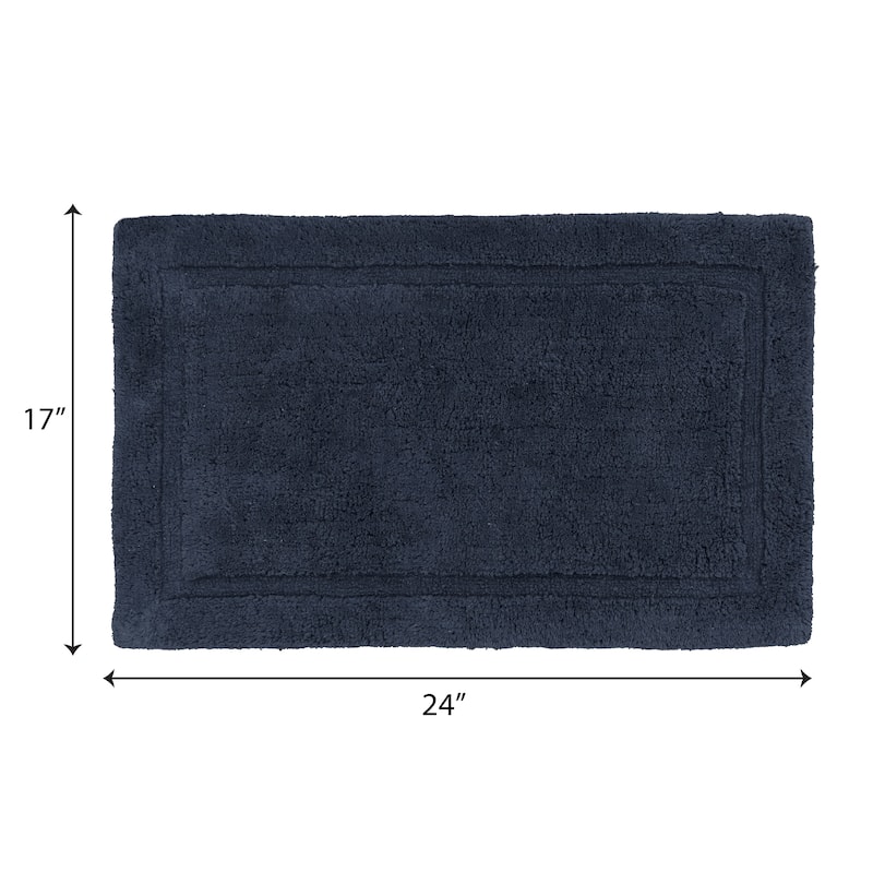 Lydia Border Plush Bath Mat