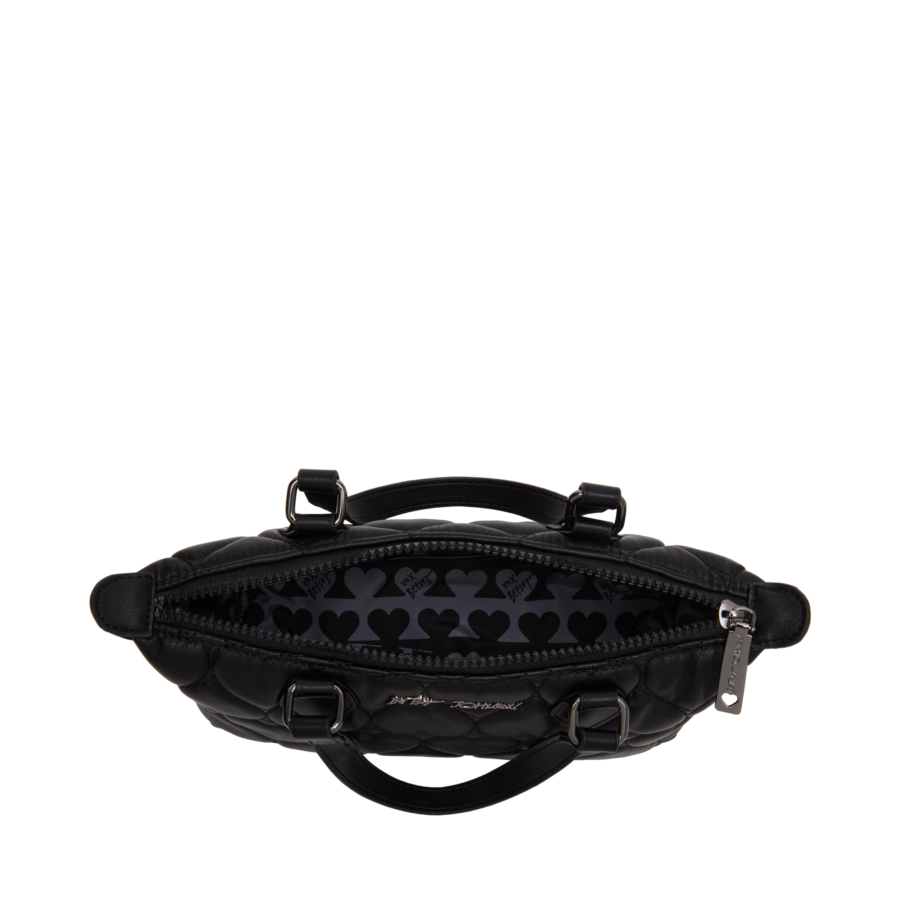 Betsey Johnson Quilted Mini Satchel Crossbody Bag - Overstock