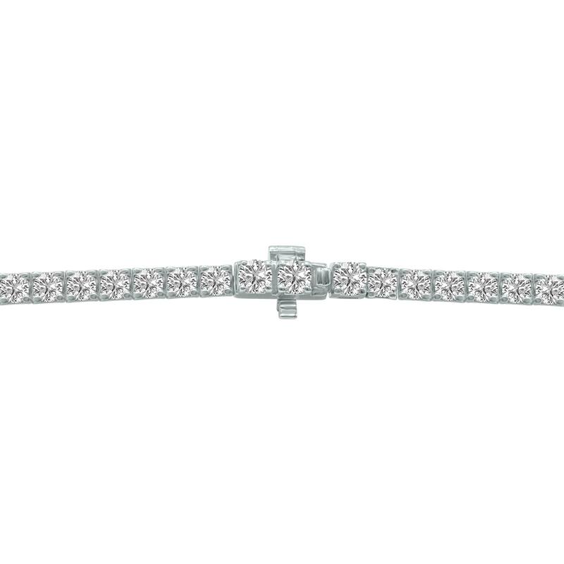 Marquee 7 Carat TW Lab Grown Diamond Tennis Bracelet in 14K White Gold
