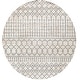preview thumbnail 46 of 45, Livabliss Quince Bohemian Machine Washable Area Rug Light Grey - 6'7" Round